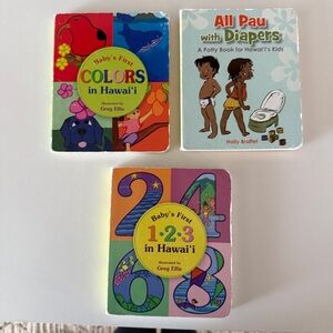 Baby's First Hawaiian Books Olelo Hawai’i Colors Numbers and Potty Book bundle